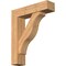 Ekena Millwork Funston Block Smooth Bracket w/ Offset Brace, Western Red Cedar, 7 1/2"W x 30"D x 36"H BKT0806X30X36FST05SWR - alternate 1